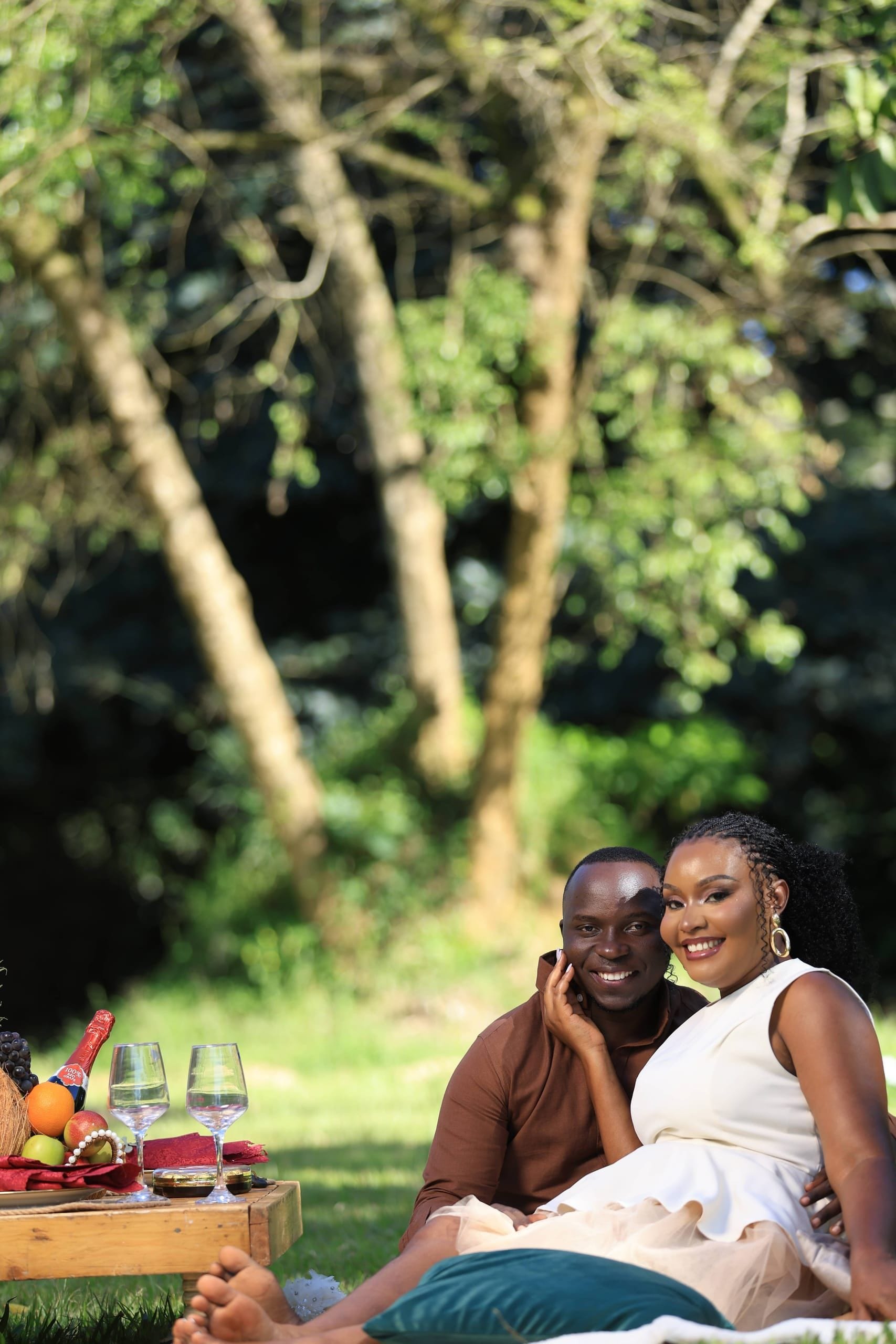 Muzafaru and Ritah at their pre-wedding shoot