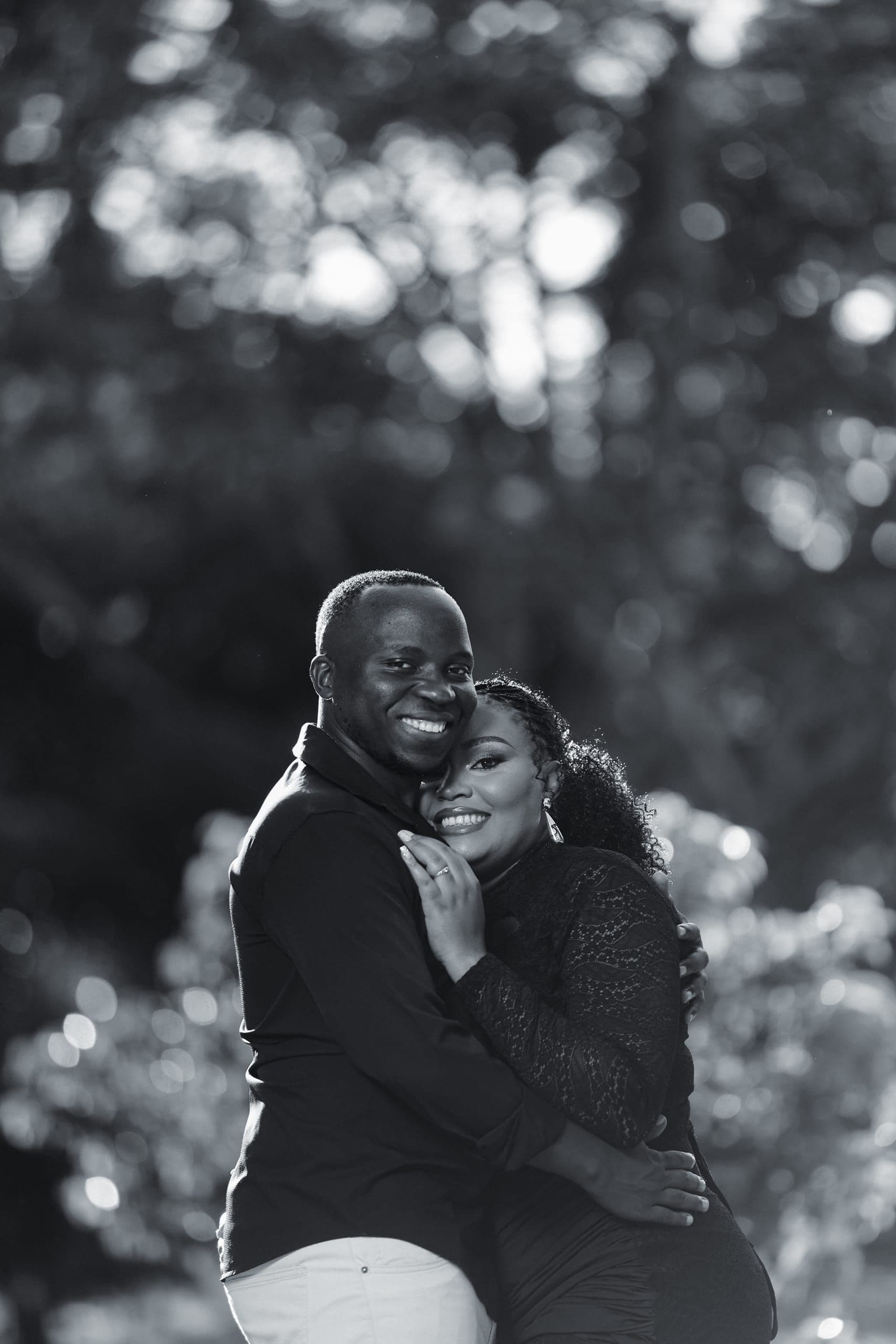 Muzafaru and Ritah sharing a joyful moment together
